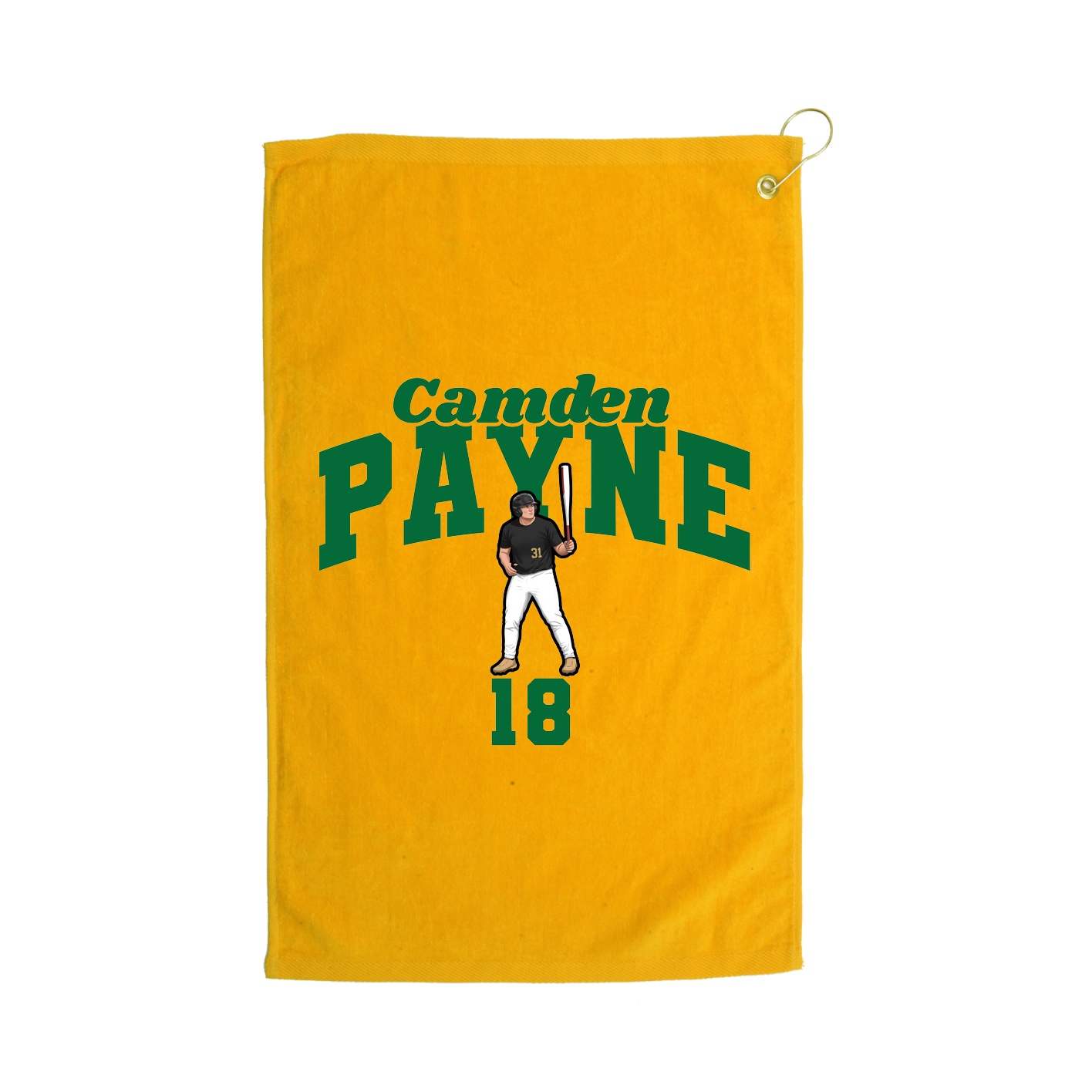 Golf Towel — Signature Arch in Gold