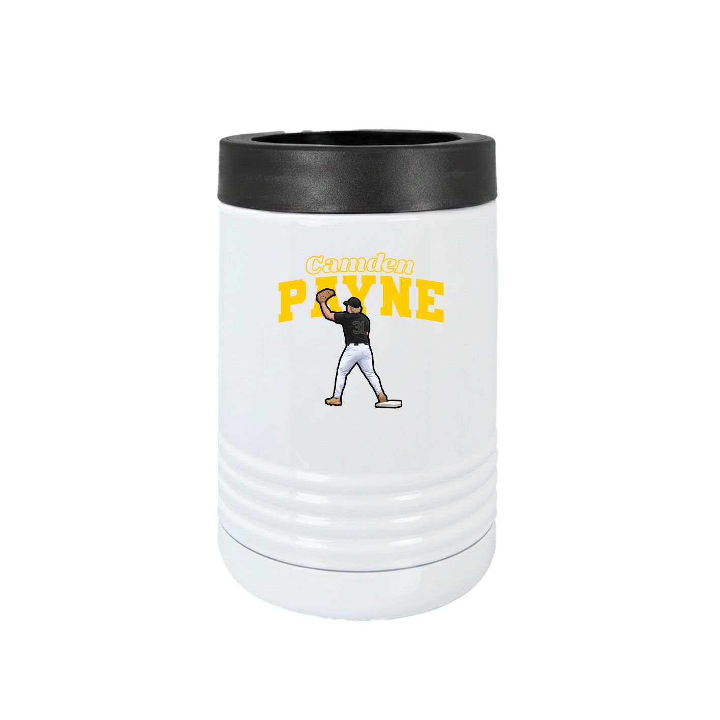 Beverage Holder — Name Arch in White
