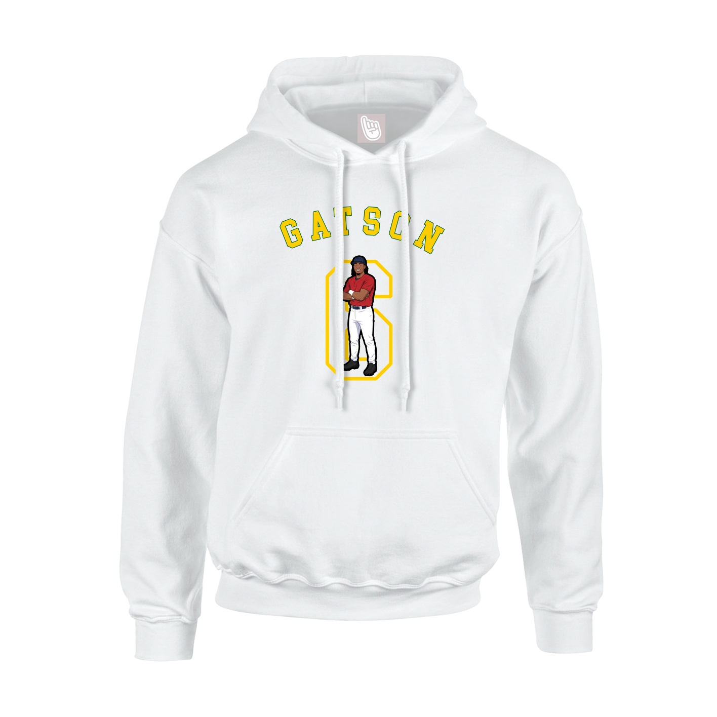 Youth Hoodie — Shirsey Arch in White