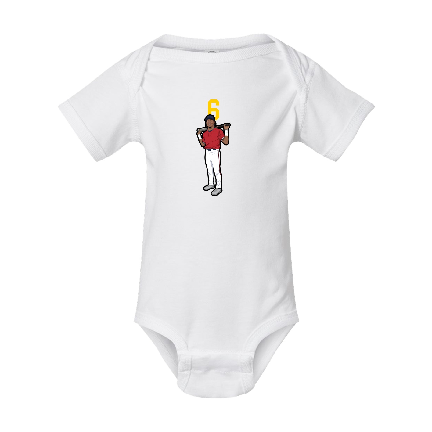 Baby Onesie — Number Top in White