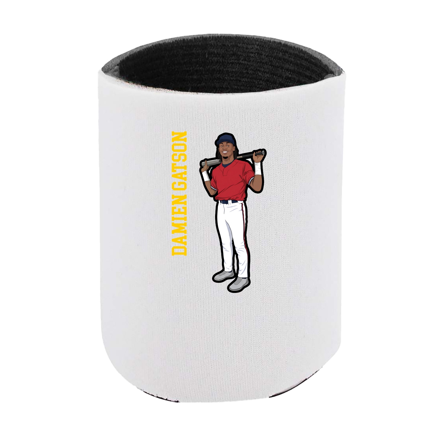 Can Holder — Name Vertical in White