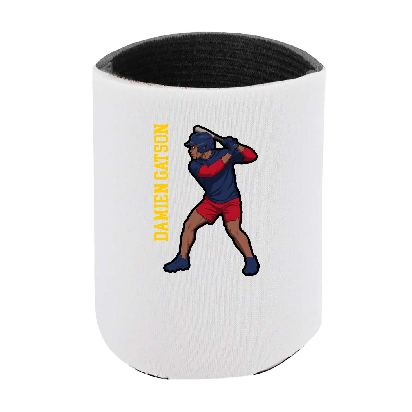 Can Holder — Name Vertical in White