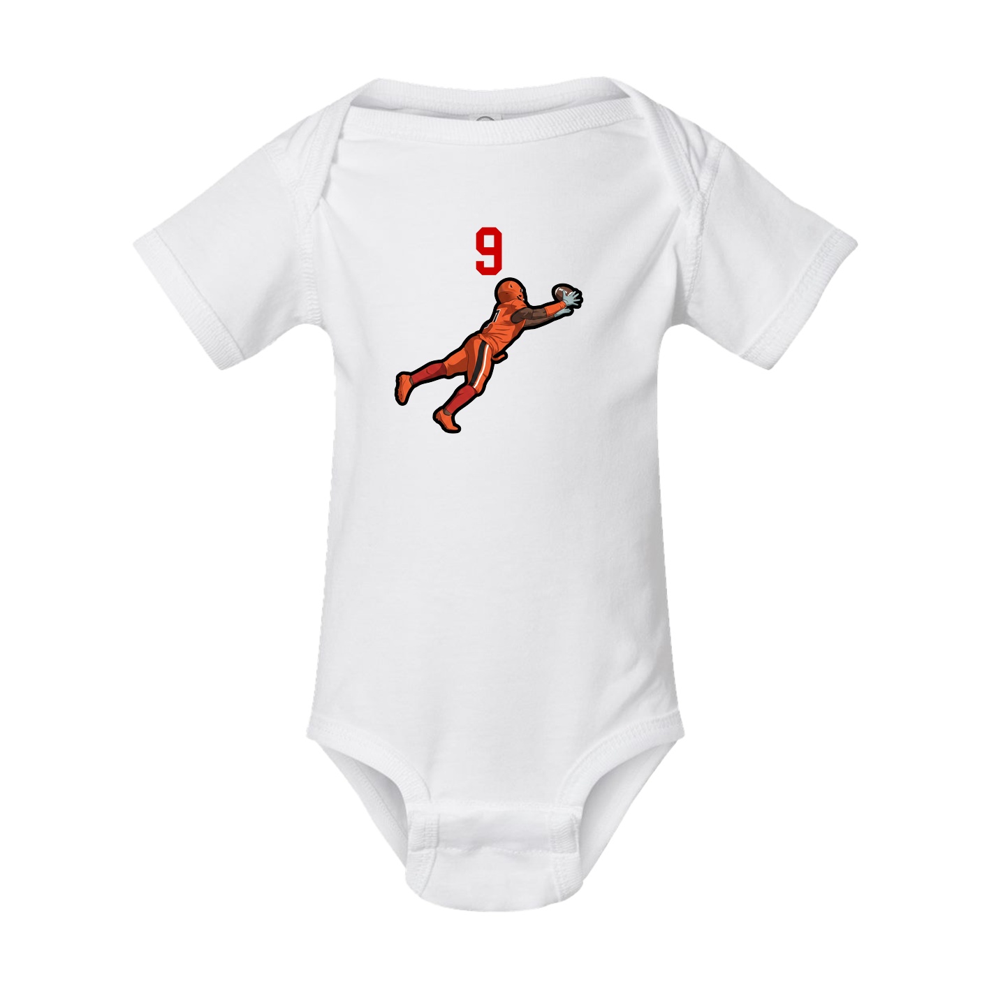 Baby Onesie — Number Top in White
