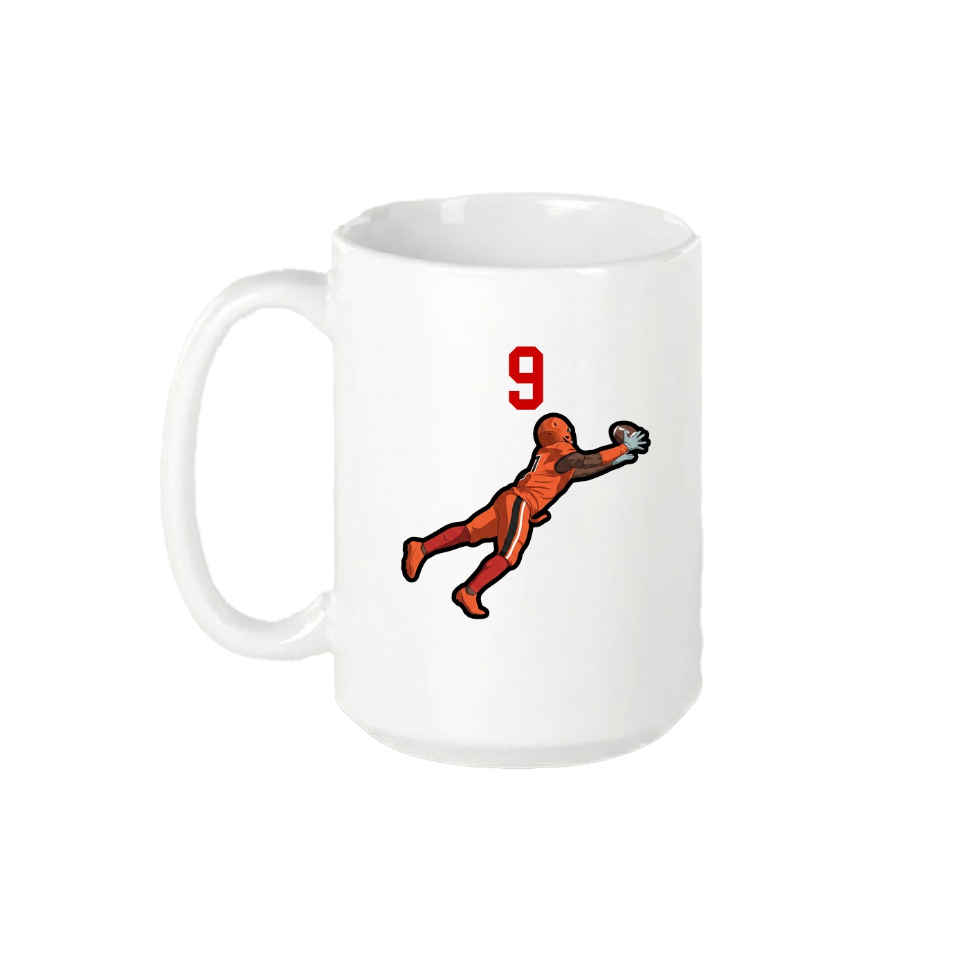 15oz Coffee Mug — Number Top in White