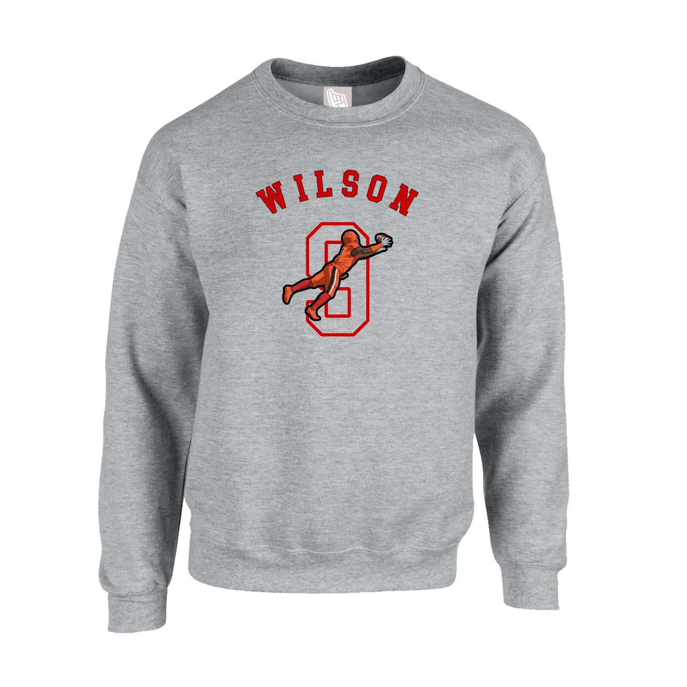 Fleece Crew — Shirsey Arch in Grey