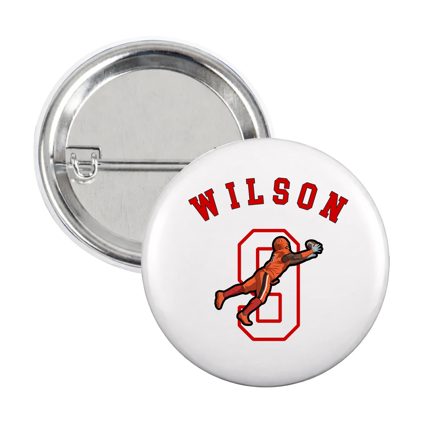 Game Day Button — Shirsey Arch in White
