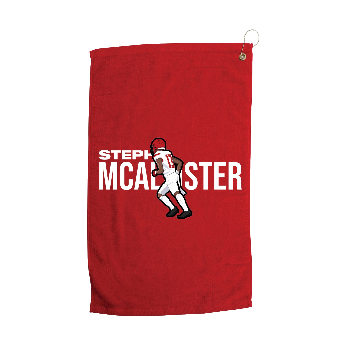 Golf Towel — Player Name in Red