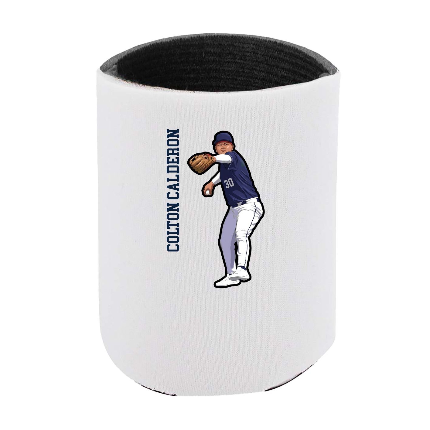 Can Holder — Name Vertical in White