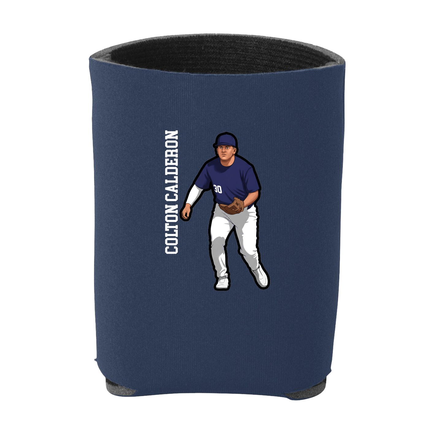 Can Holder — Name Vertical in Navy