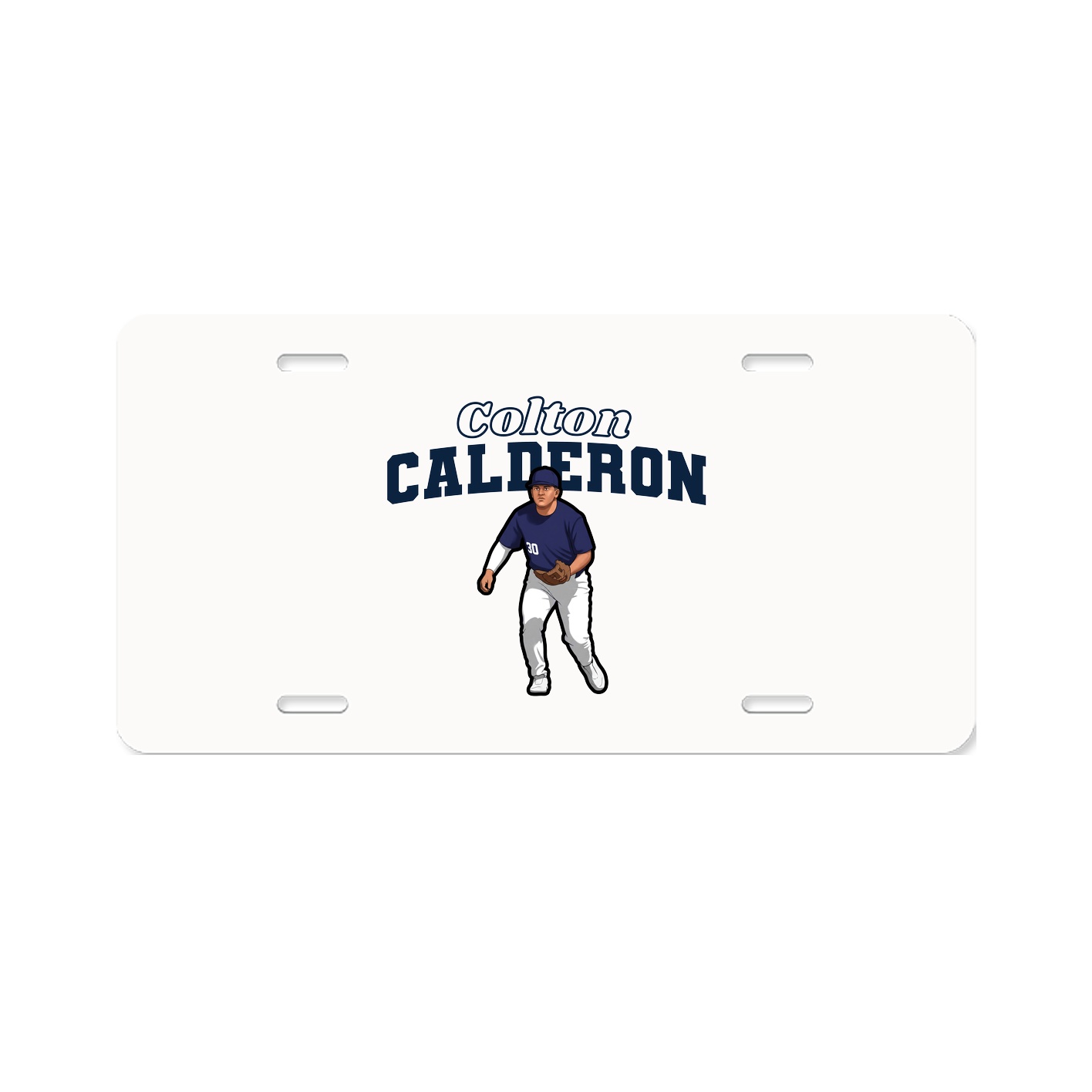 License Plate — Name Arch in Classic
