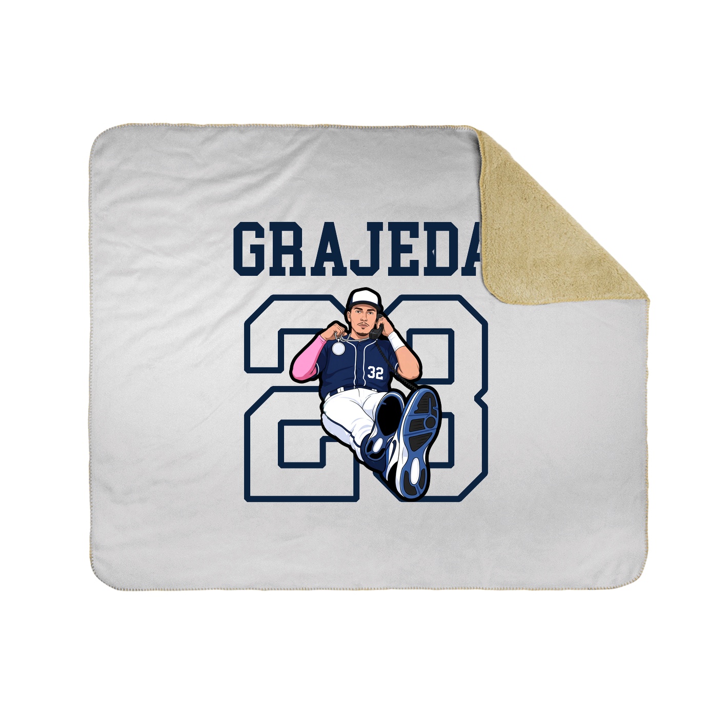 Throw Blanket — Shirsey in White