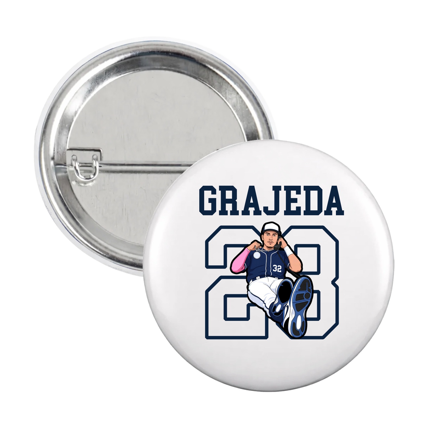 Game Day Button — Shirsey in White