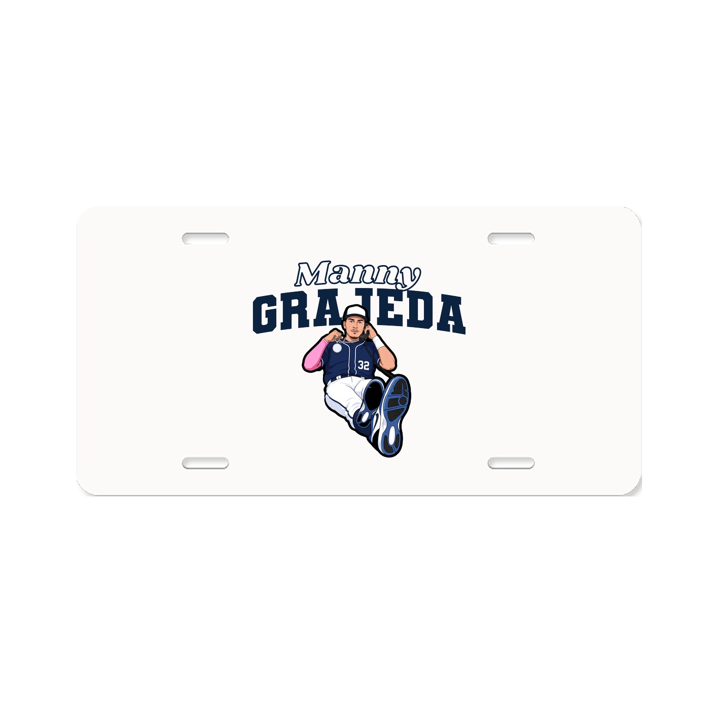 License Plate — Name Arch in Classic