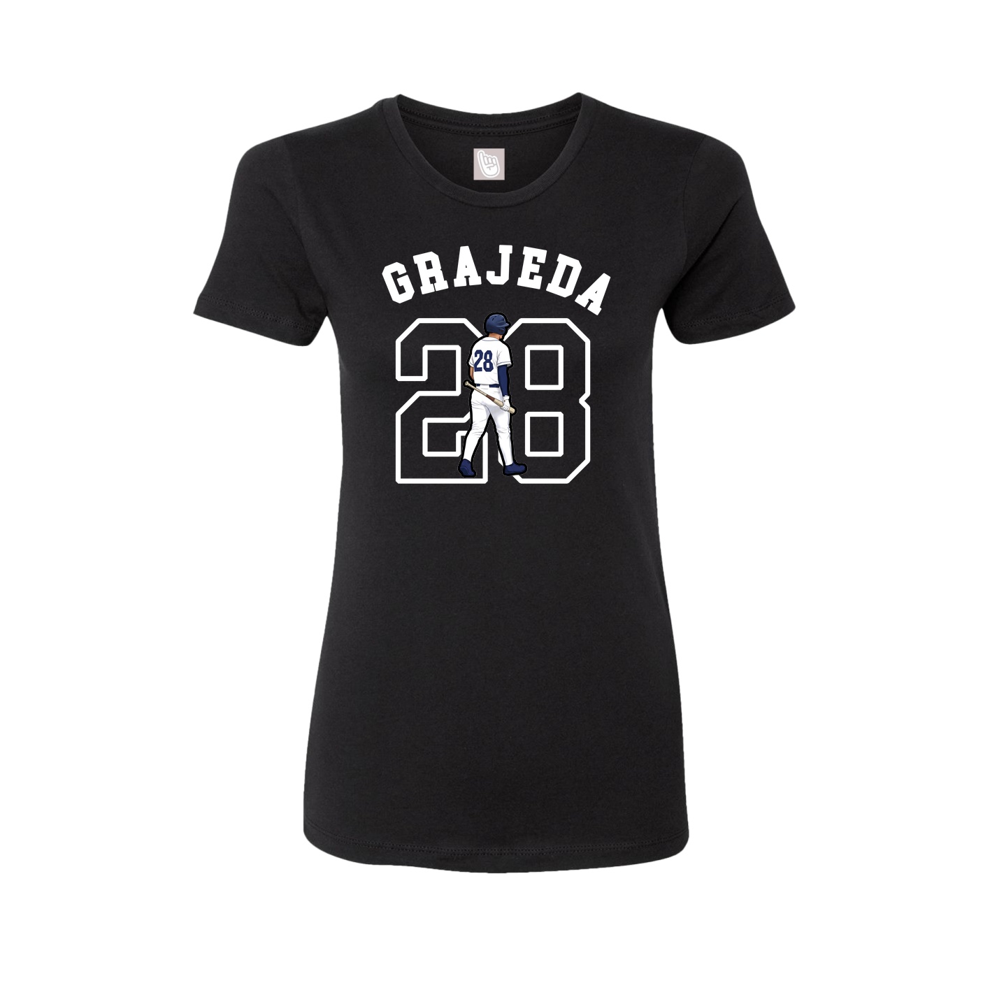 Fitted Women's Tee — Shirsey Arch in Black