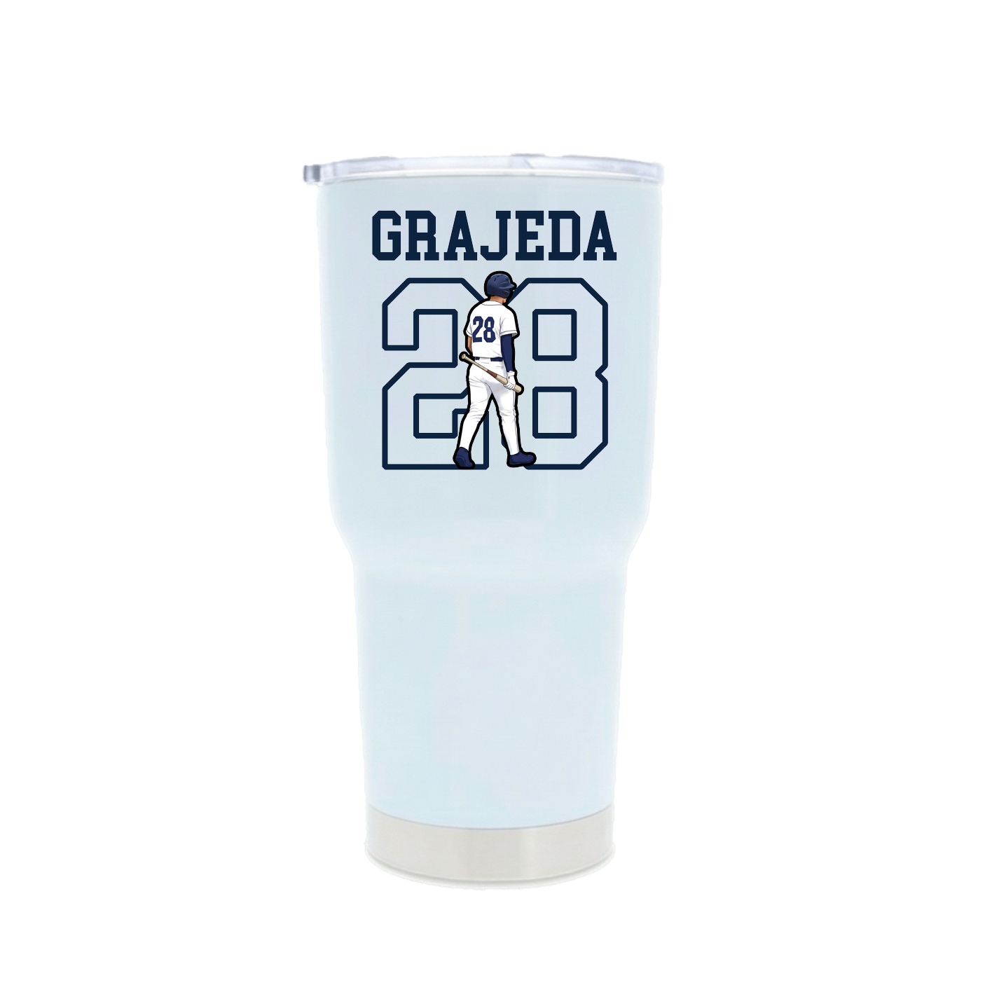 30oz Stainless Steel Tumbler — Shirsey in White
