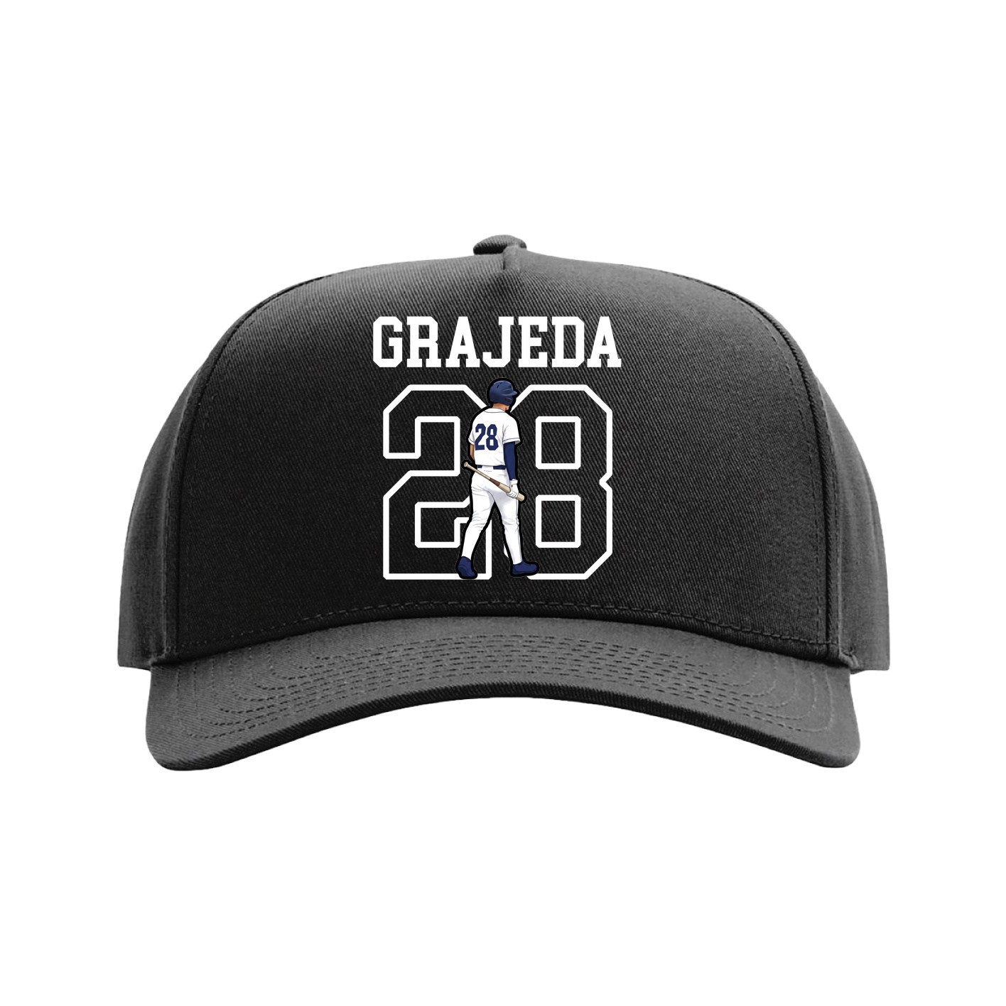 Full Fabric Five-Panel Champ Cap — Shirsey in Black