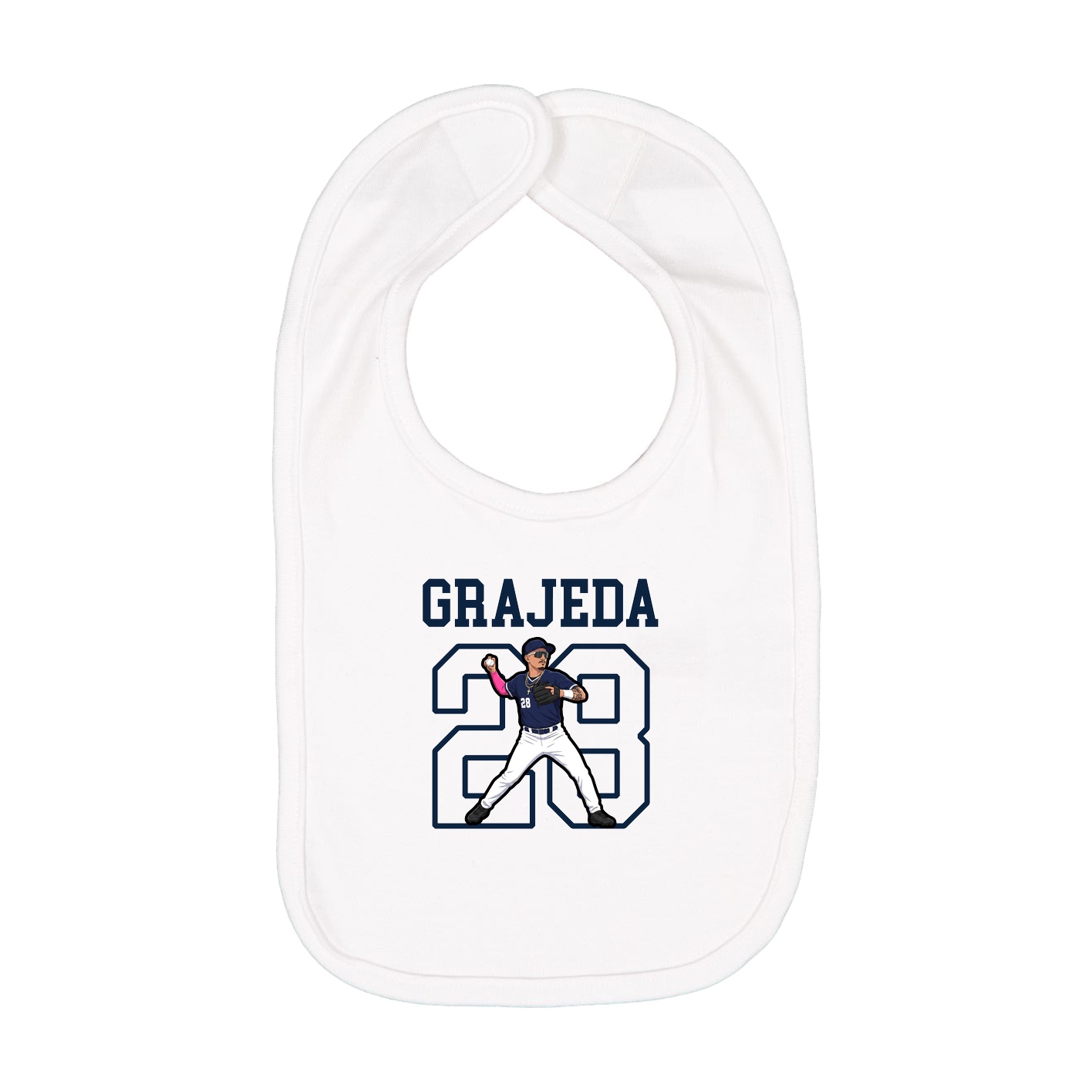 Infant Bib — Shirsey in White