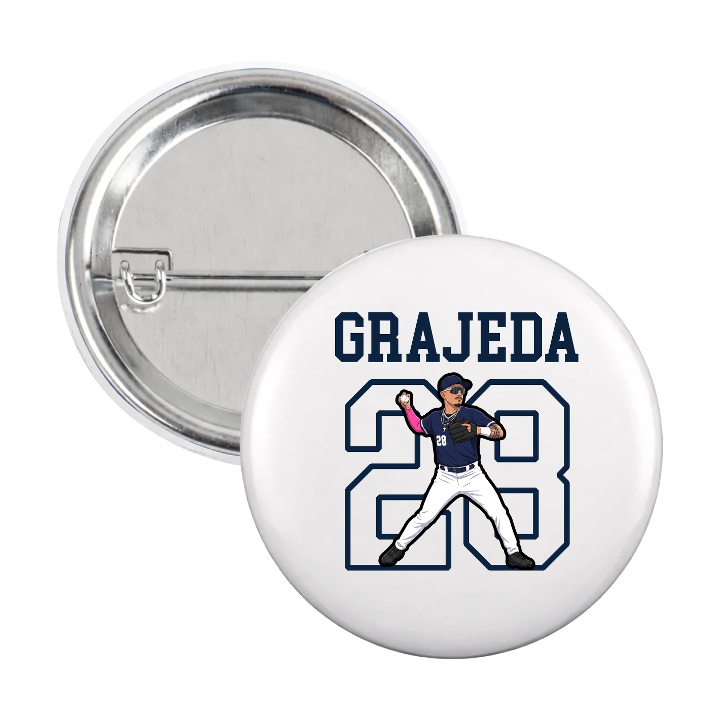 Game Day Button — Shirsey in White
