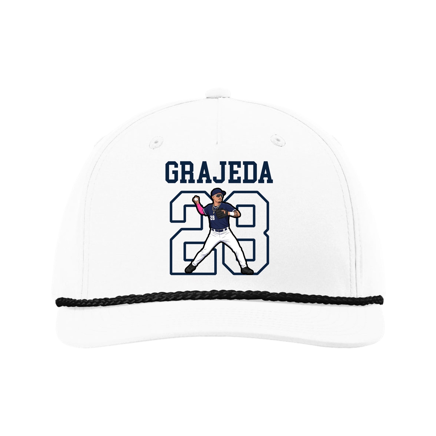 Five-Panel Classic Rope Cap — Shirsey in White