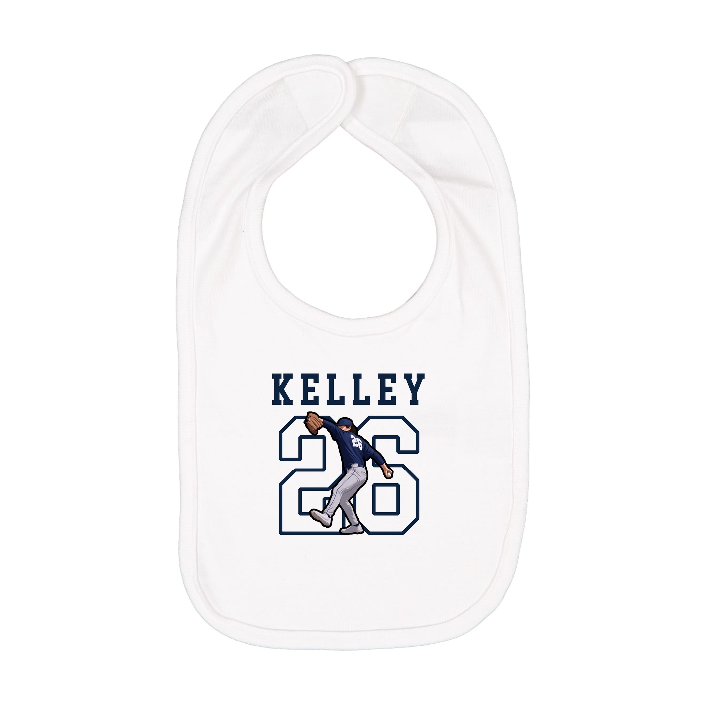 Infant Bib — Shirsey in White