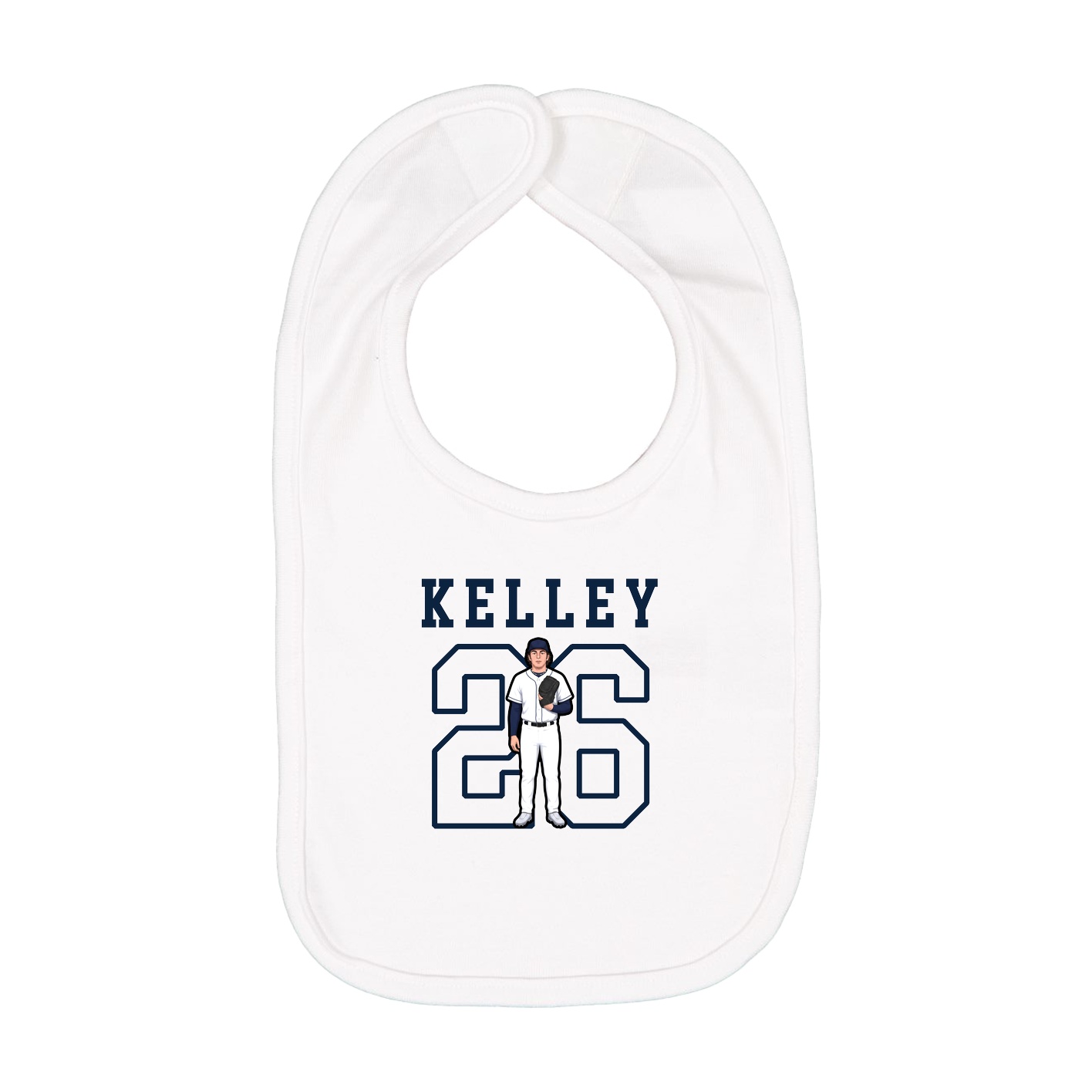 Infant Bib — Shirsey in White