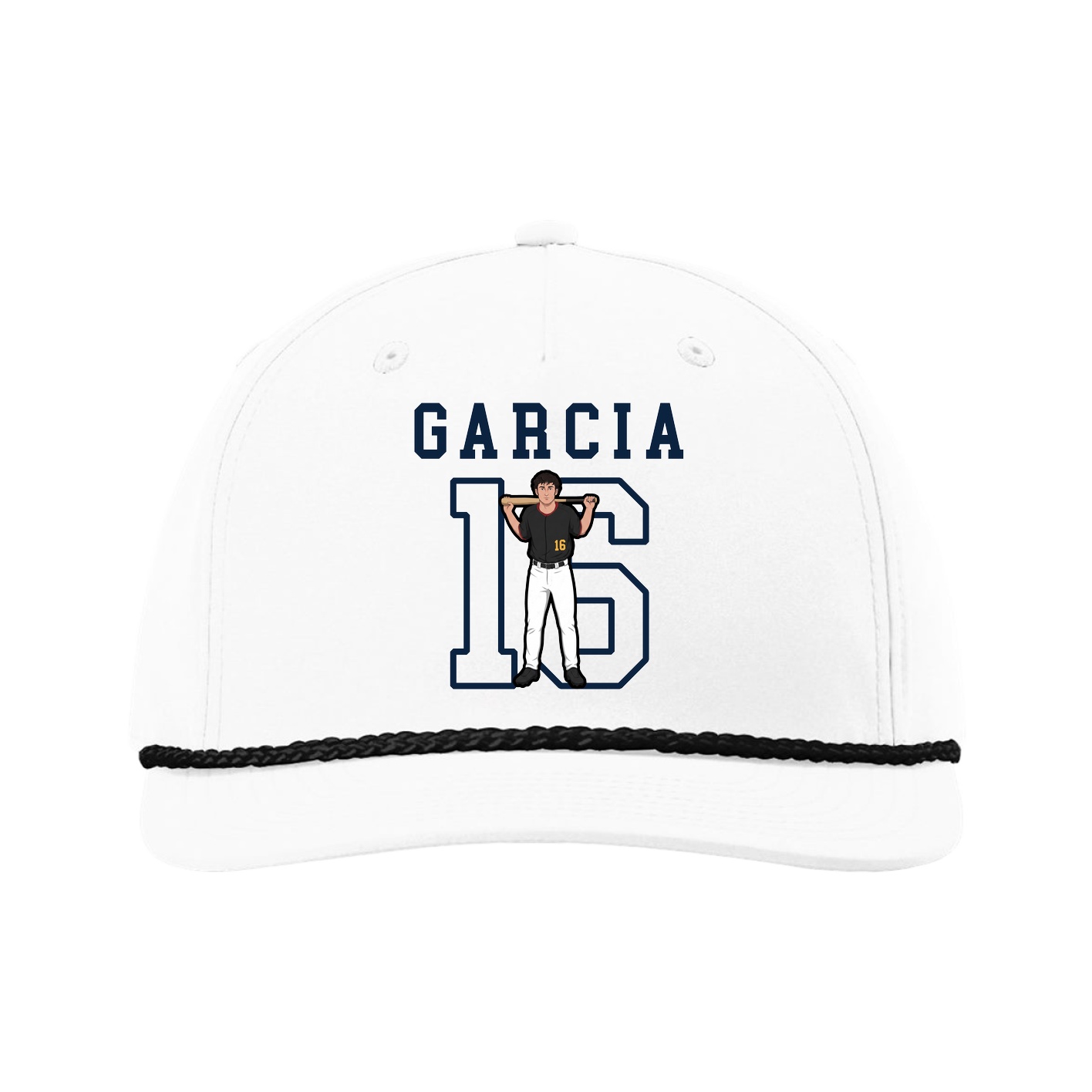 Five-Panel Classic Rope Cap — Shirsey in White
