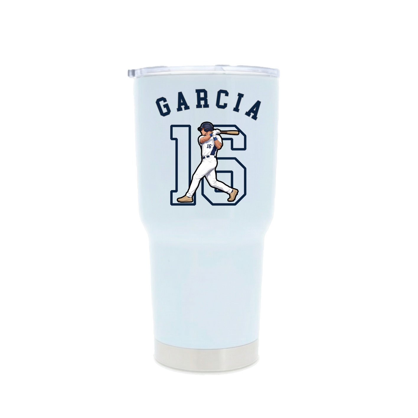 30oz Stainless Steel Tumbler — Shirsey Arch in White