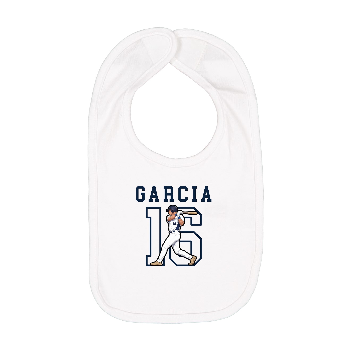 Infant Bib — Shirsey in White