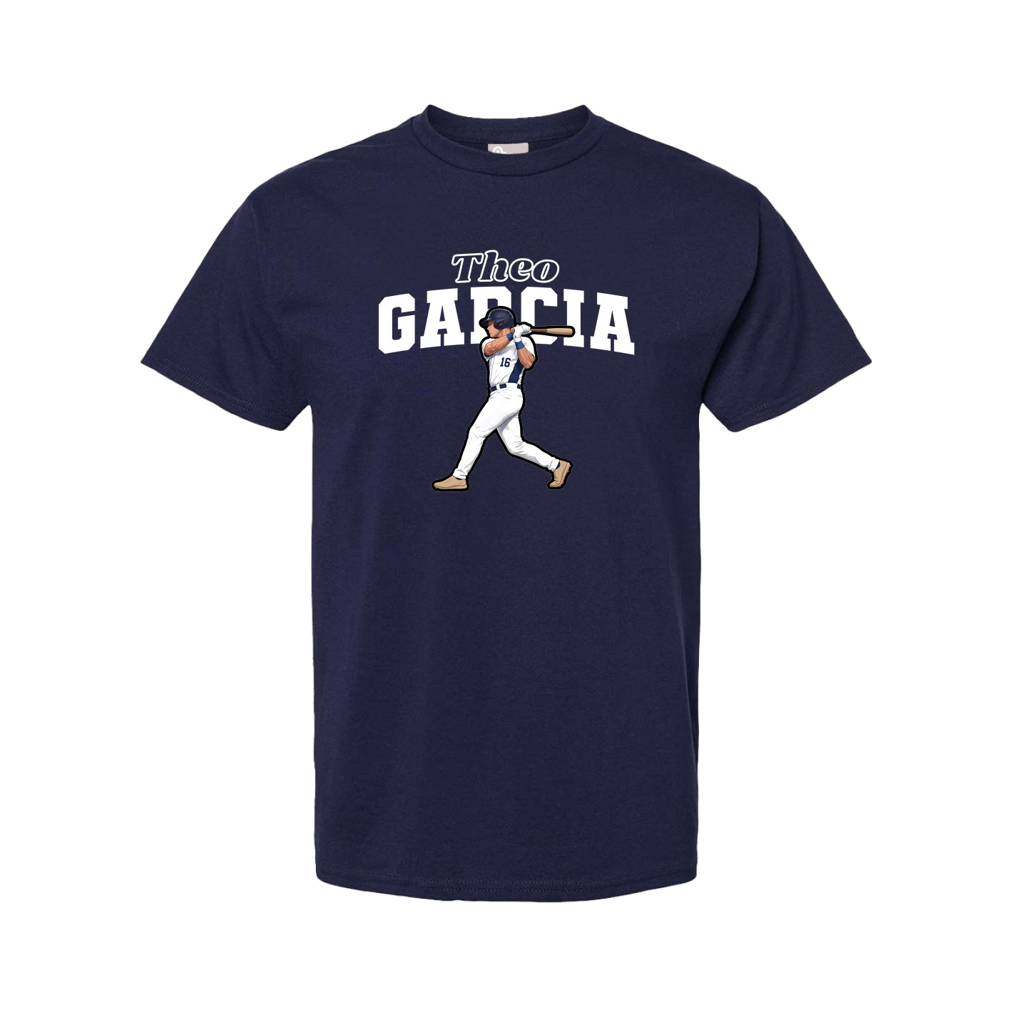 Youth Tee — Name Arch in Navy