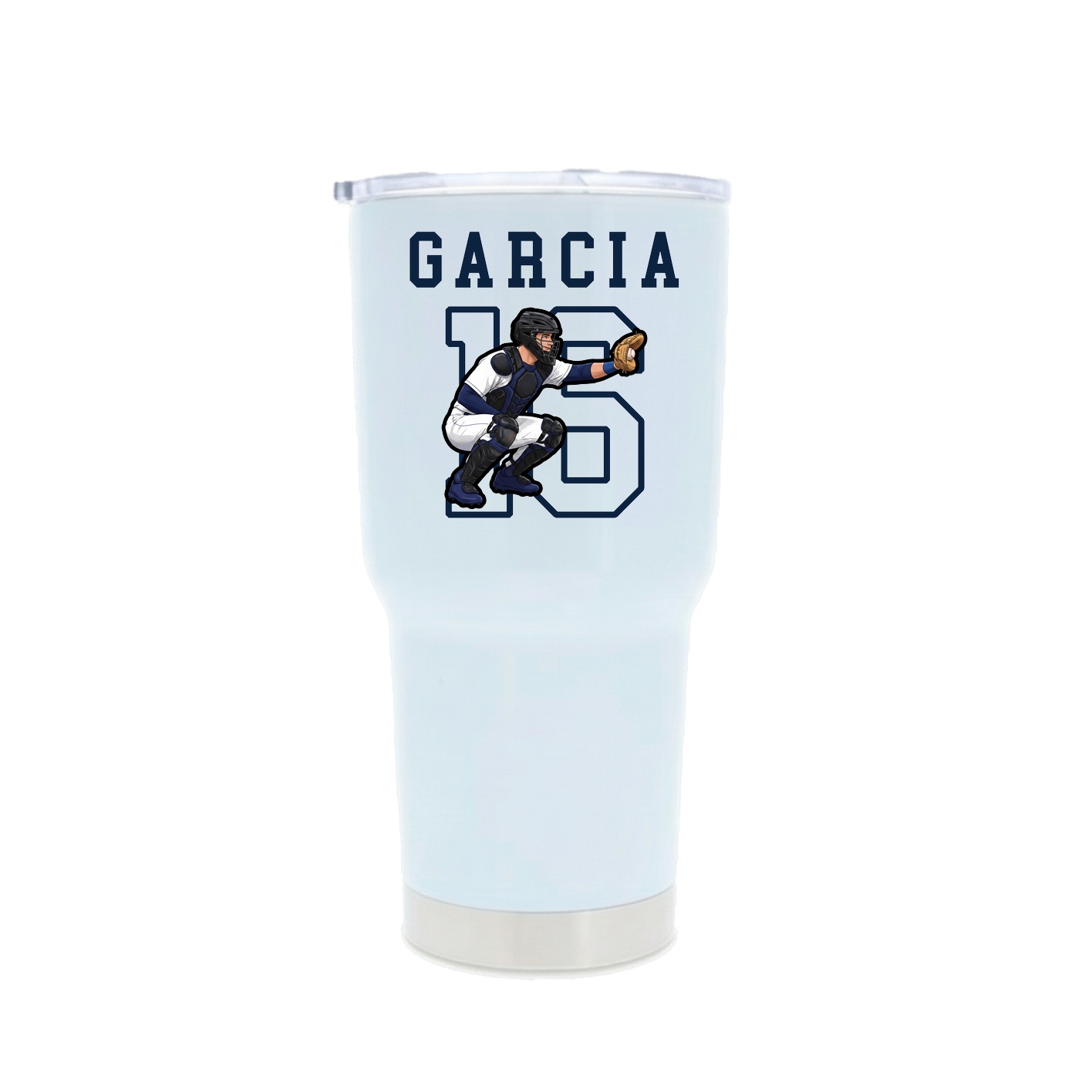 30oz Stainless Steel Tumbler — Shirsey in White