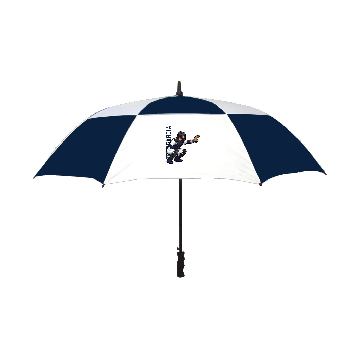 Golf Umbrella — Name Vertical in Navy