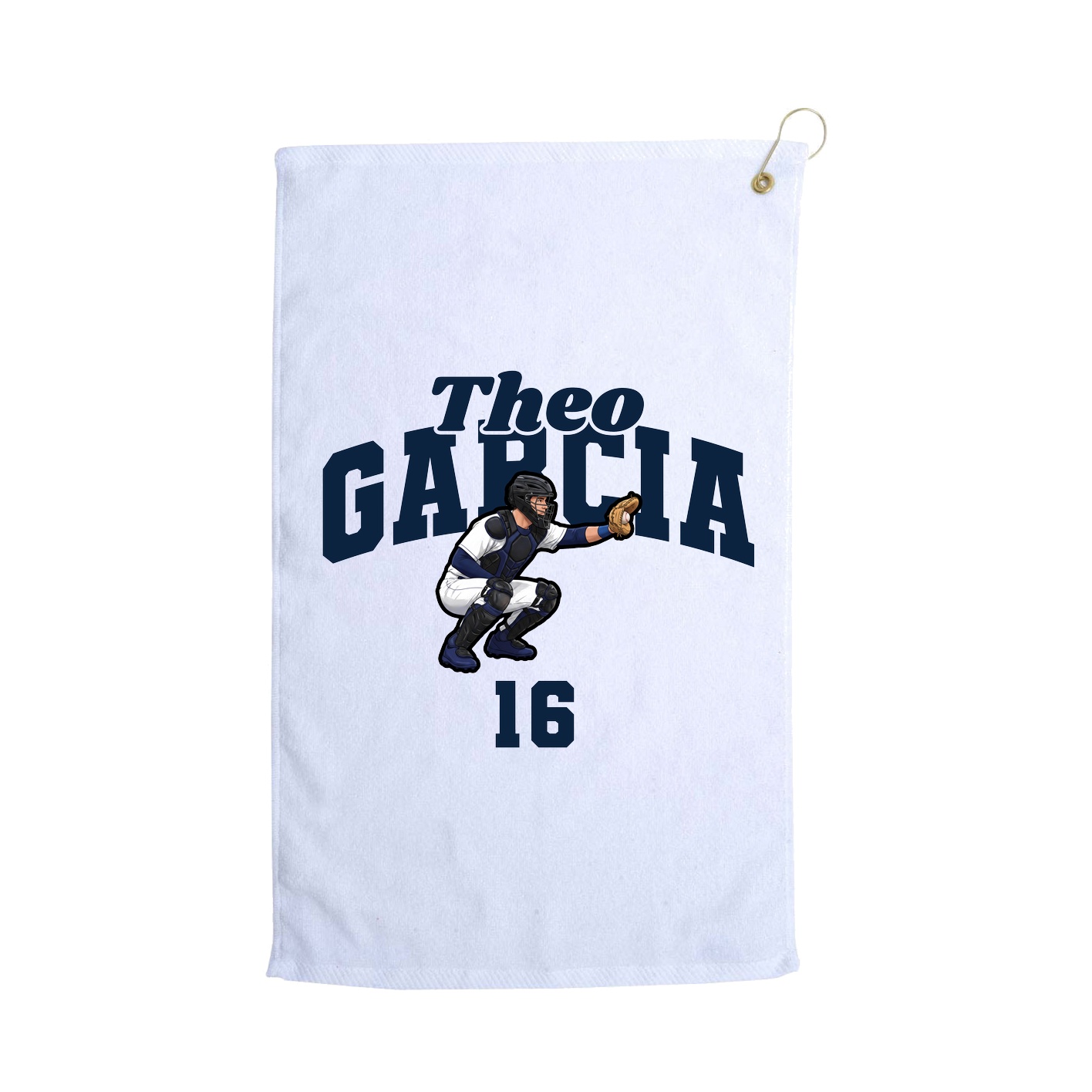 Golf Towel — Signature Arch in White