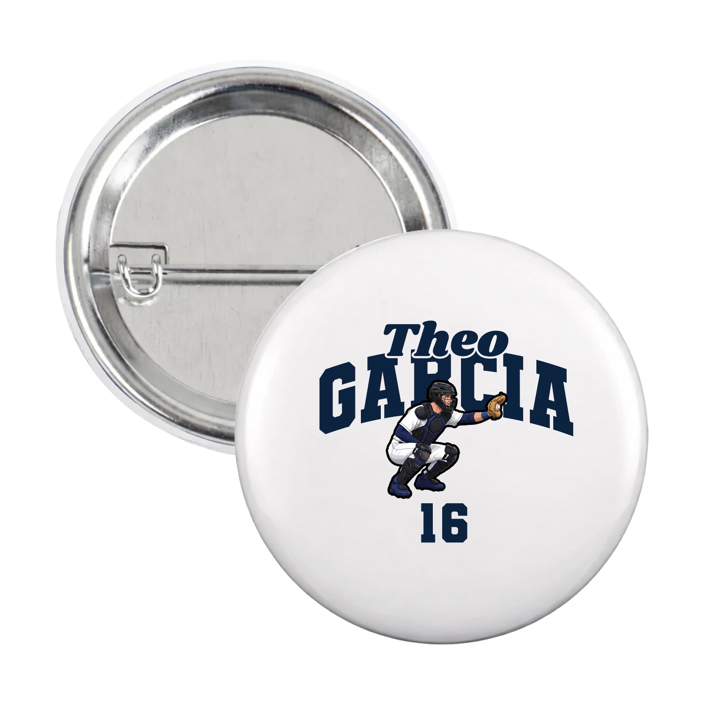 Game Day Button — Signature Arch in White