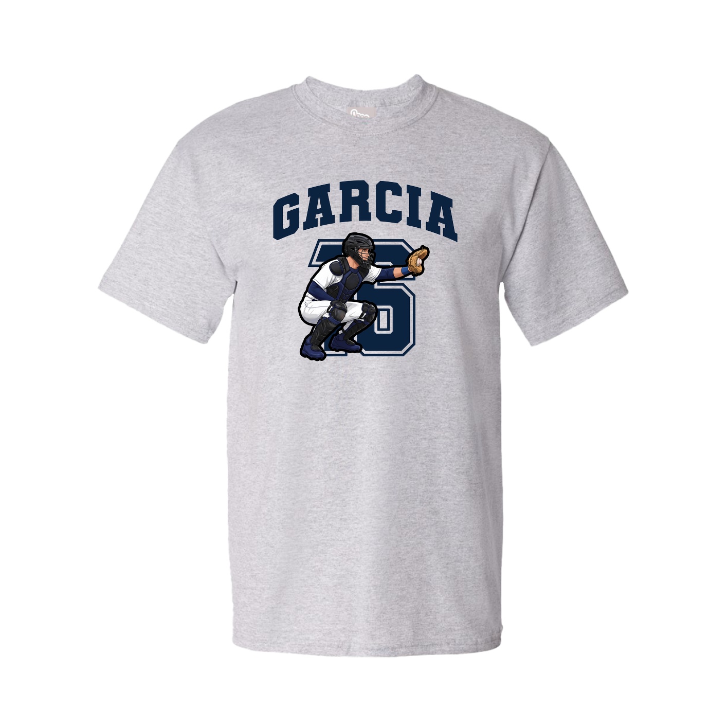 Youth Tee — Number in Grey