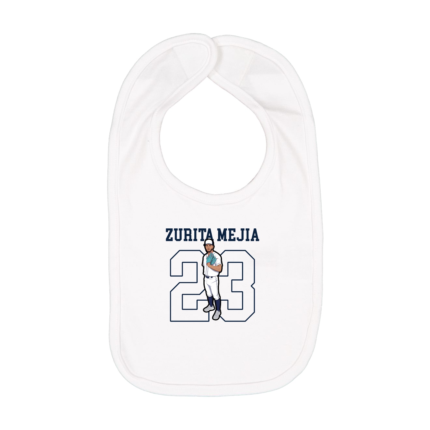 Infant Bib — Shirsey in White