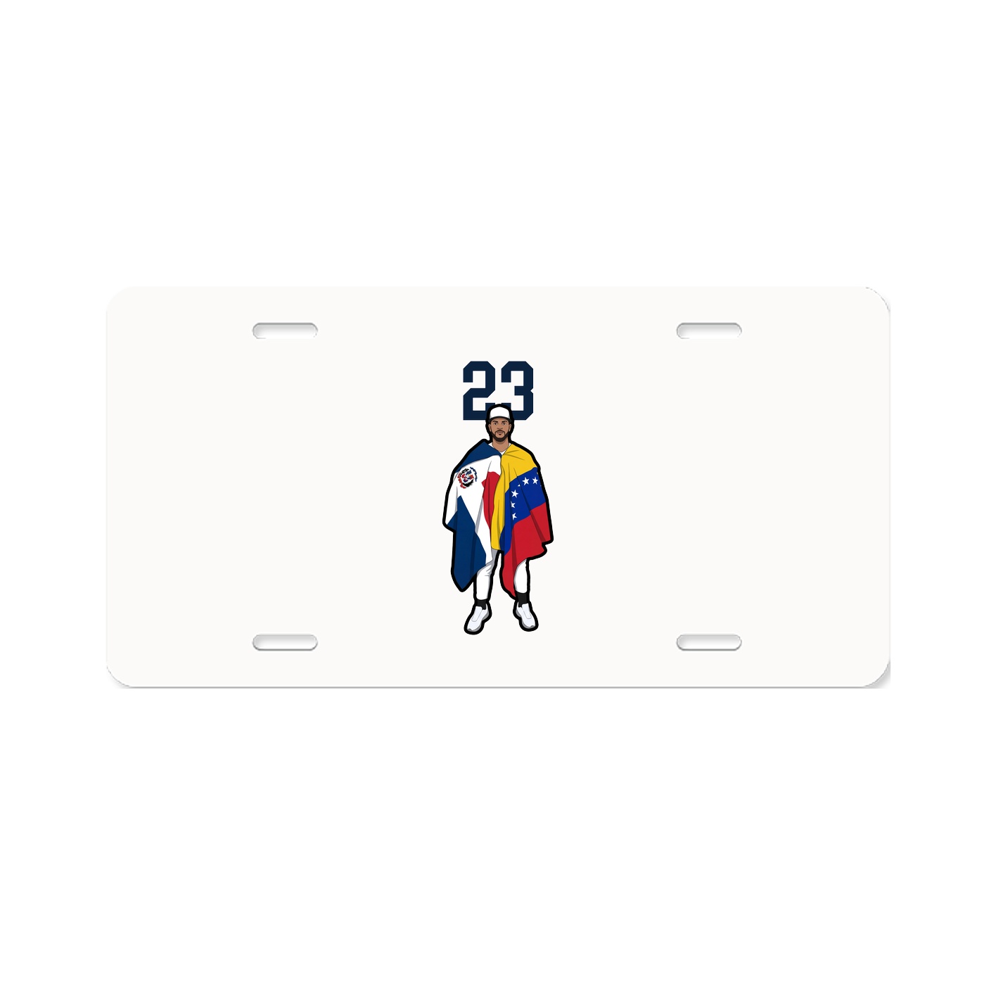 License Plate — Number Top in Classic