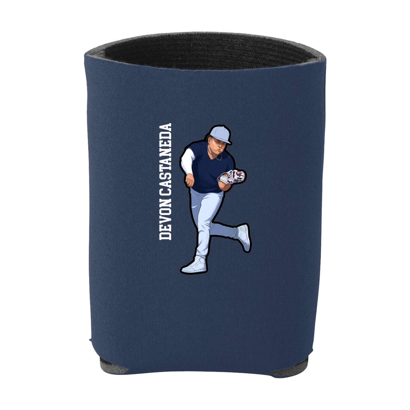 Can Holder — Name Vertical in Navy