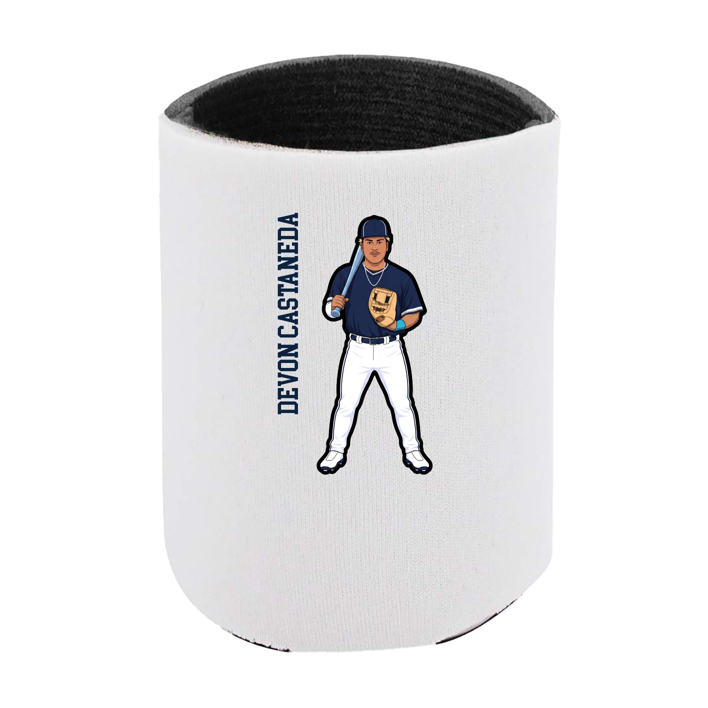Can Holder — Name Vertical in White