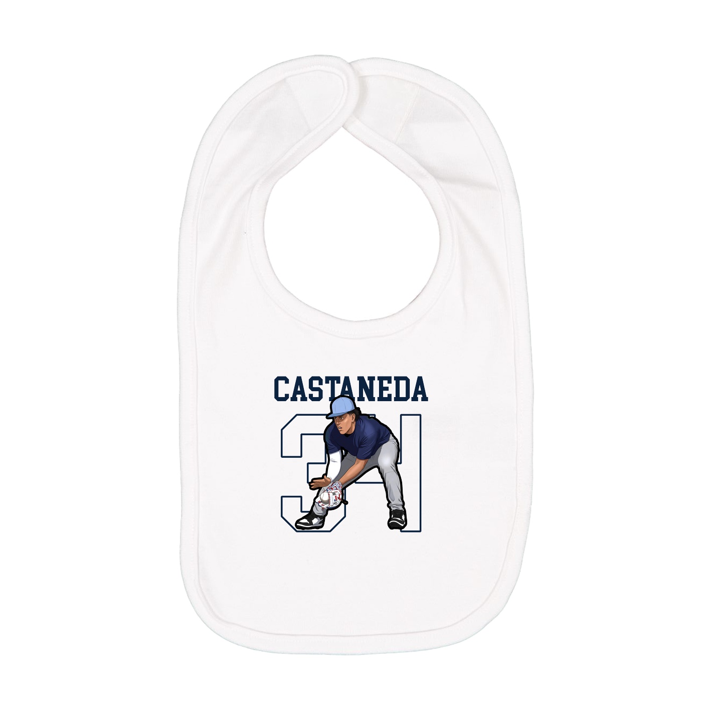 Infant Bib — Shirsey in White