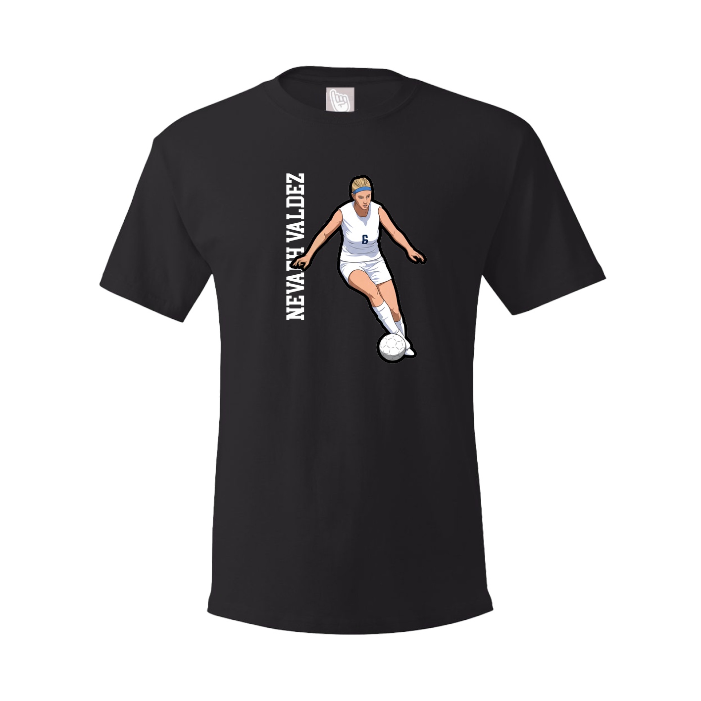 Youth Tee — Name Vertical in Black