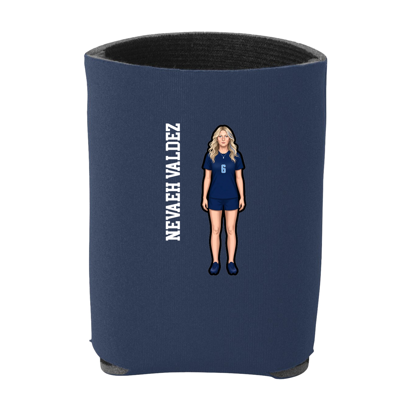 Can Holder — Name Vertical in Navy