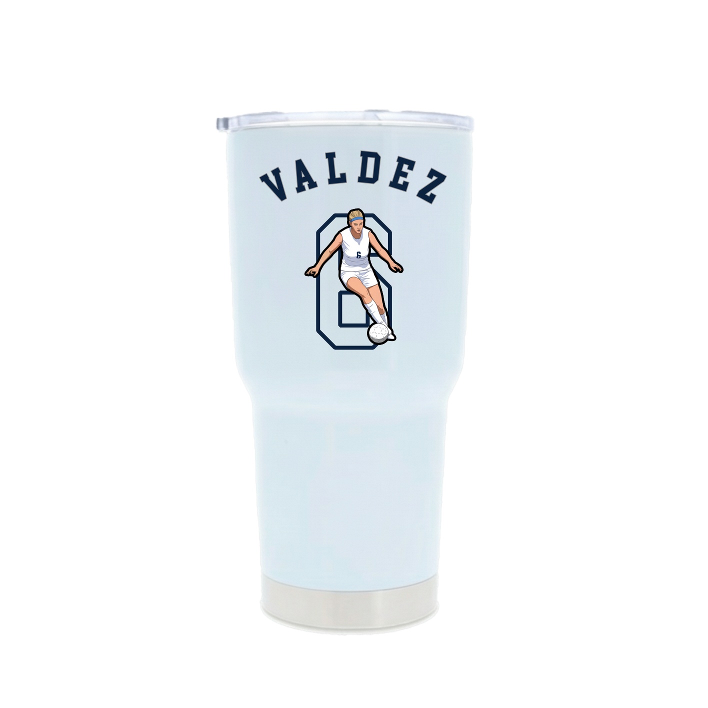 30oz Stainless Steel Tumbler — Shirsey Arch in White