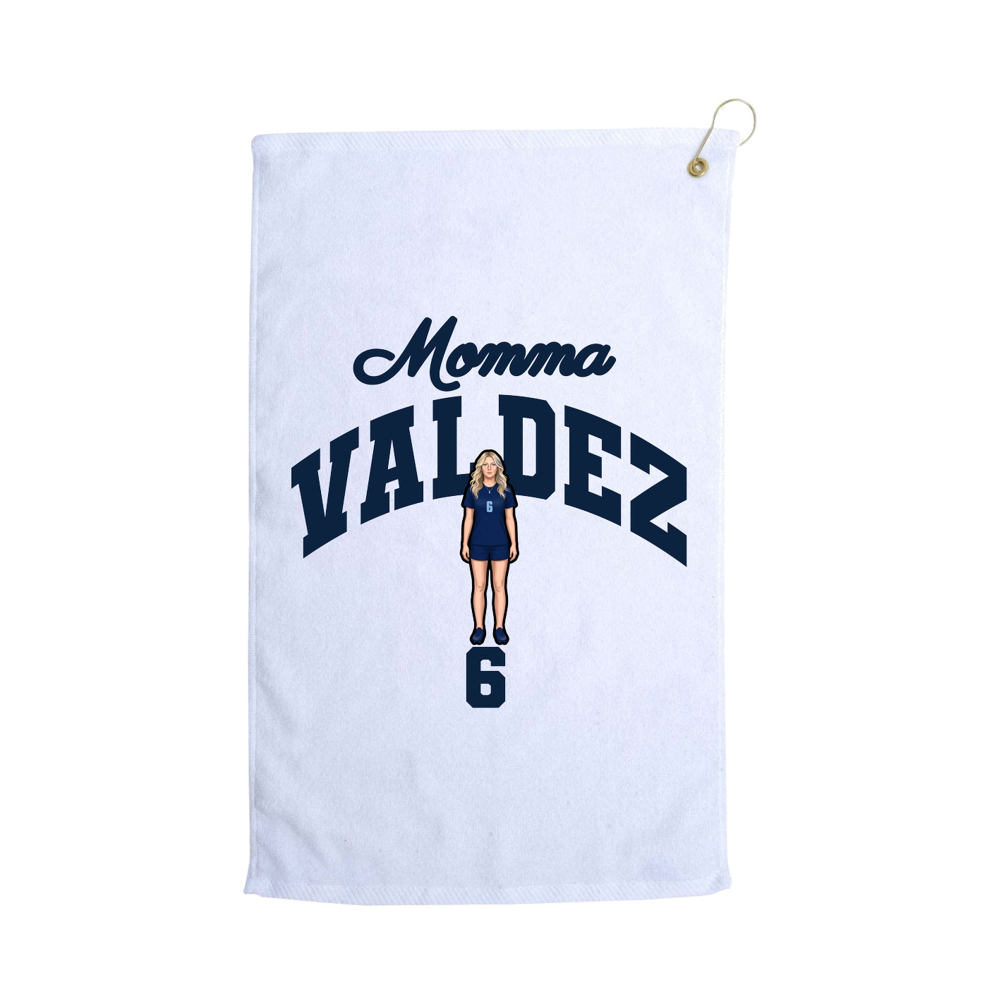 Golf Towel — Mothers Day Arch in White