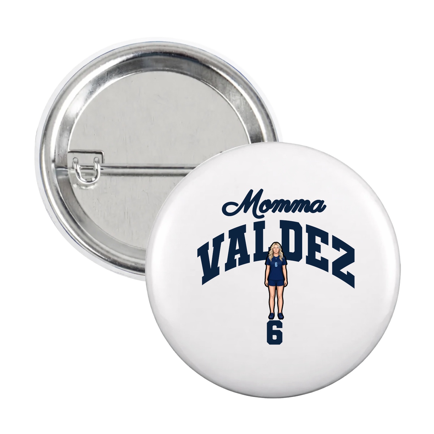 Game Day Button — Mothers Day Arch in White