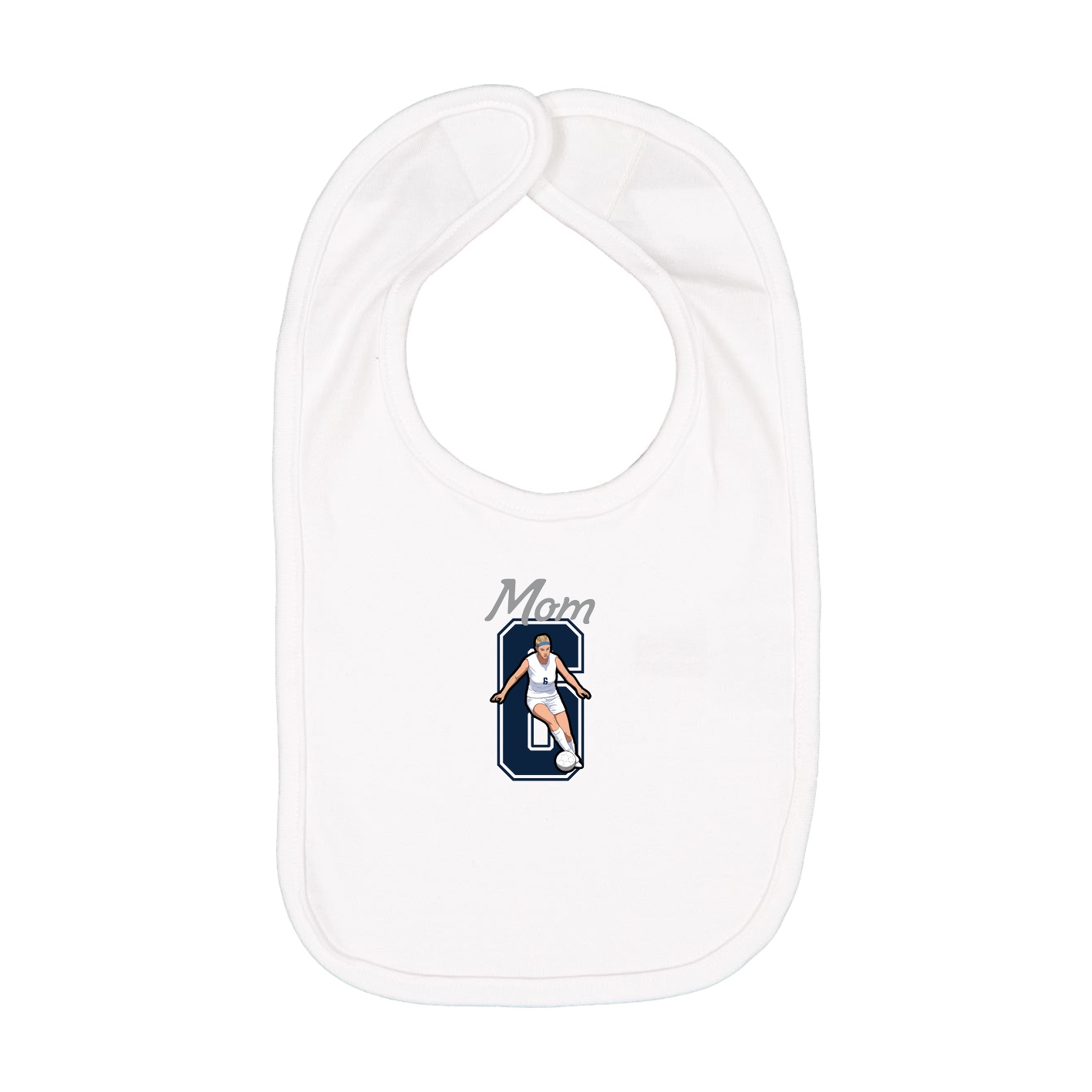 Infant Bib — Mothers Day Shirsey in White