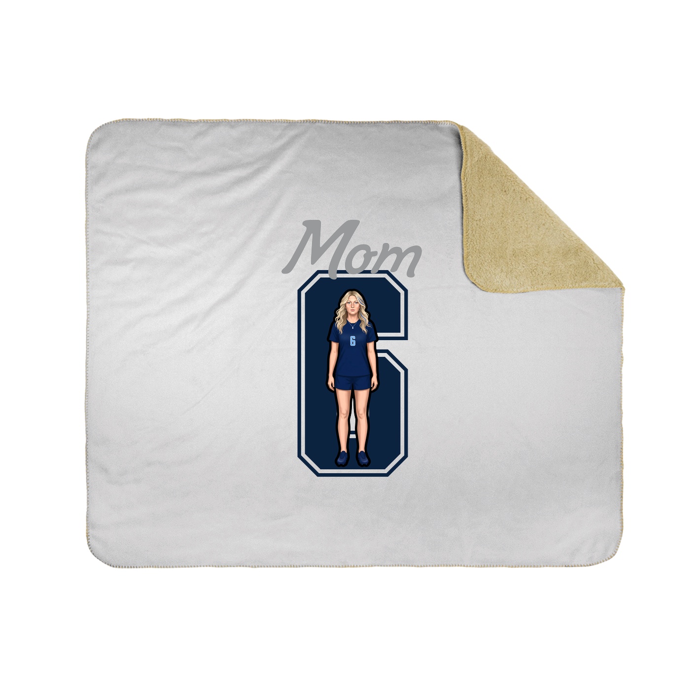 Throw Blanket — Mothers Day Shirsey in White