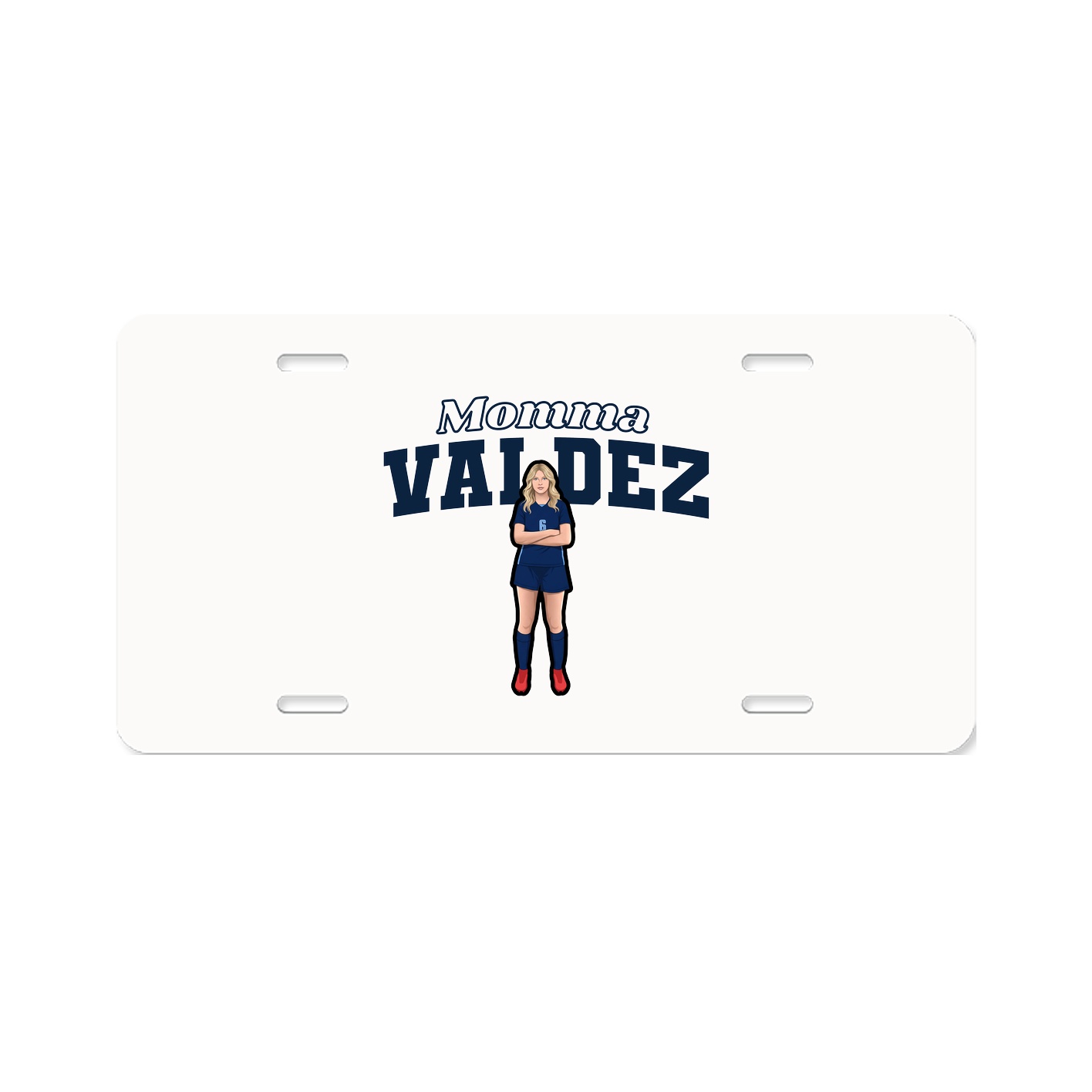 License Plate — Mothers Day Block in Classic