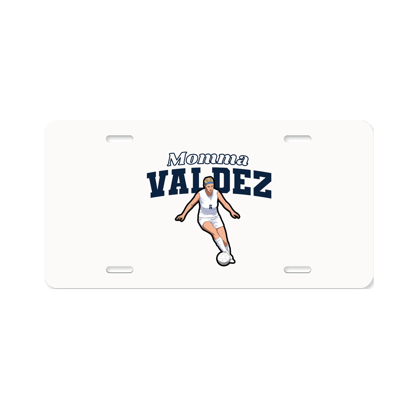 License Plate — Mothers Day Block in Classic