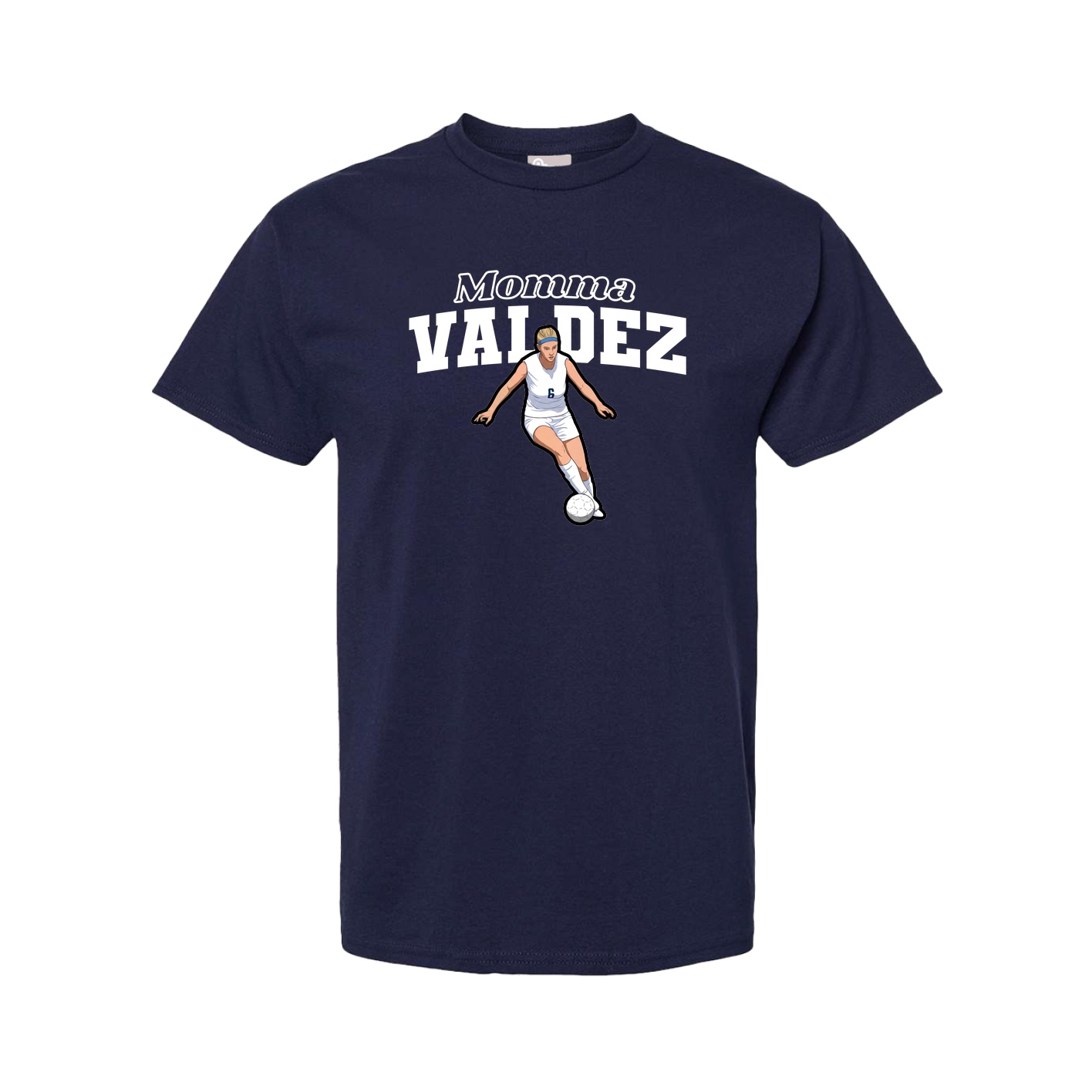 Youth Tee — Mothers Day Block in Navy