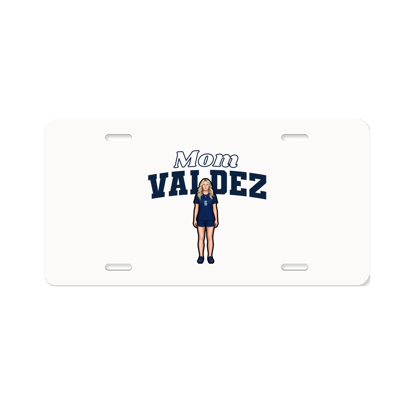 License Plate — Mothers Day Block in Classic